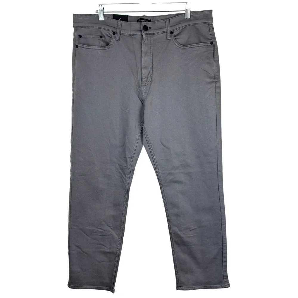 Banana Republic 5 Pocket Pant Mens 38x29 Gray Straight Chino Casual Classic NWT